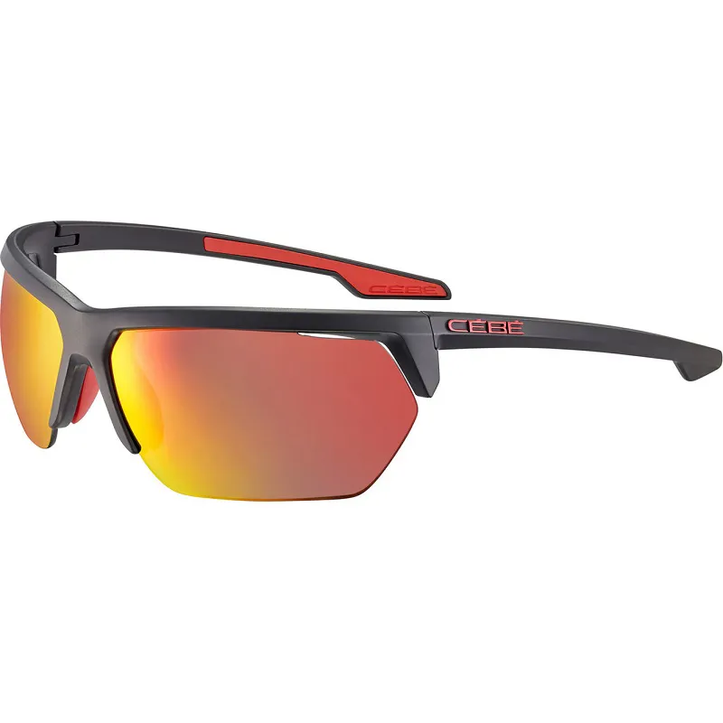 Cebe Cinetik 2.0 Sunglasses Black Red Matte Zone Grey Cat.3 Red